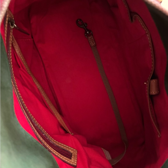 Dooney & Bourke Florentine Pocket Satchel - Natural Leather - Picture 10 of 12